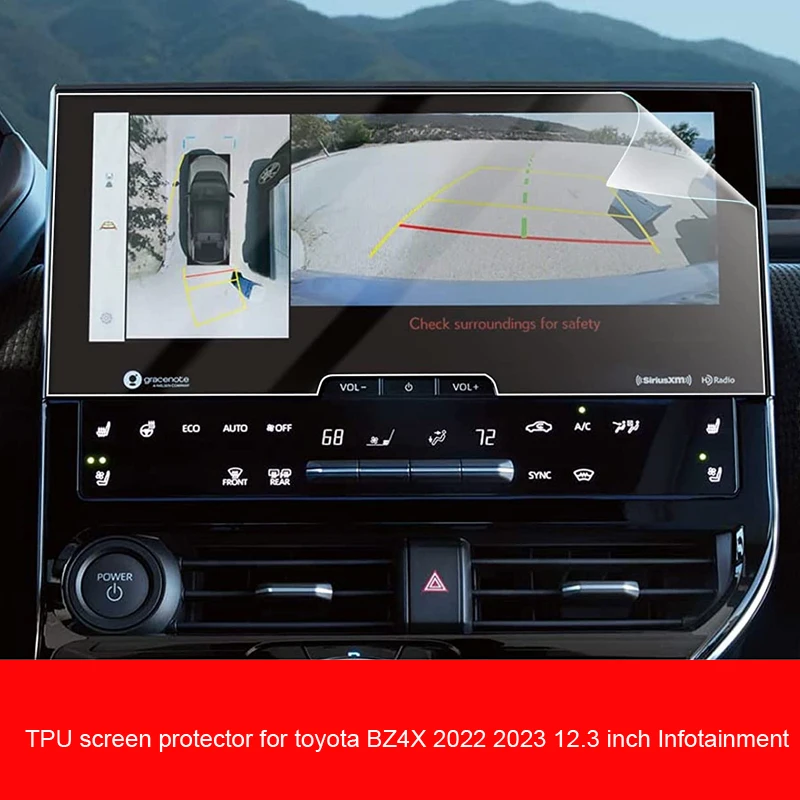 

TPU Film screen Protector For Toyota bZ4X 2022 2023 12.3 inch Car Navigation Infotainment Protector Center Control Touchscreen