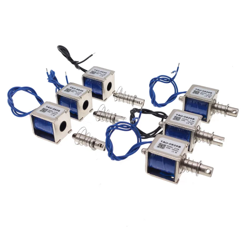 

TAU-0826B electric magnet 2kg/20N 0826 stroke 10mm 6V Pull Push 24V 12V solenoid electromagnet