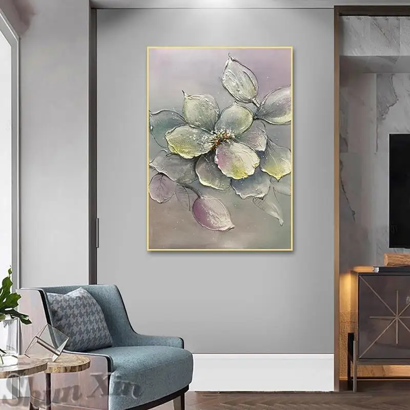 

Hand Painted Landscape Oil Painting No Frame Canvas Art Picture Art Palette Knife Flowers Paintings Wall Art Large Size