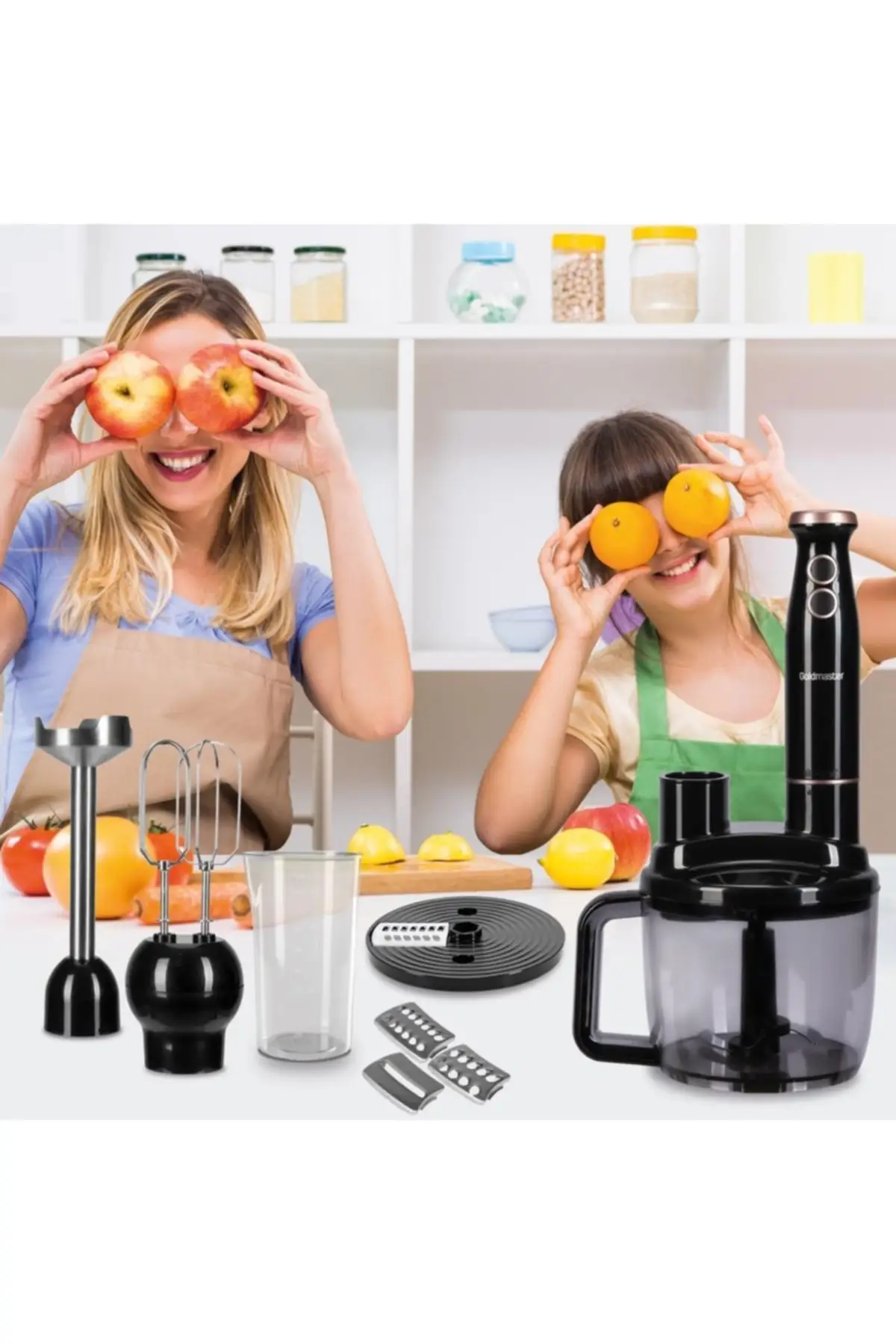 

Bestrobot 1500 Вт 5 в 1 кухонный комбайн, многофункциональный блендер Gm7270