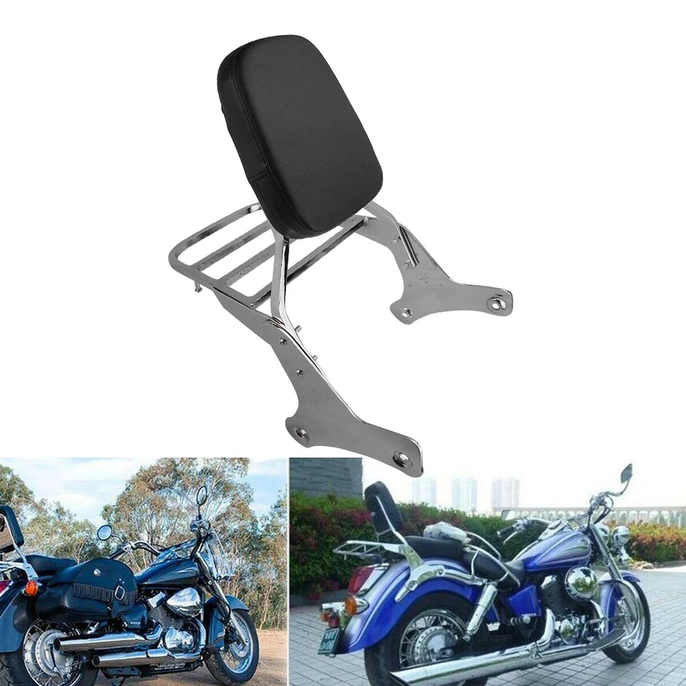 Спинка мотоцикла багажник Sissy Bar с подушкой для Honda Shadow VT750 VT400 1997 1998 1999 2000 2001 2002 2003