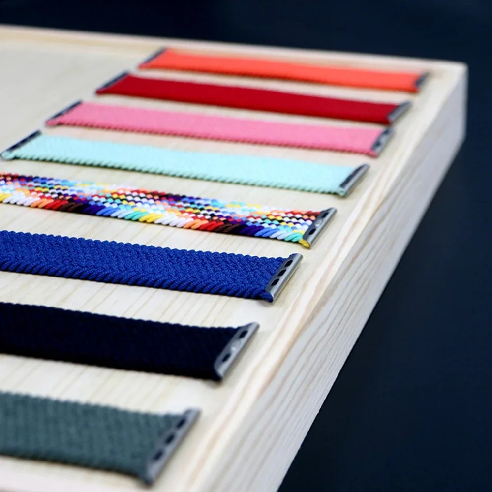 1:1Original nylon Solo loop strap For Apple Watch band series7 SE 6 5 3 Braided Single Loop strap for iwatch 45mm 44mm 40mm 41mm