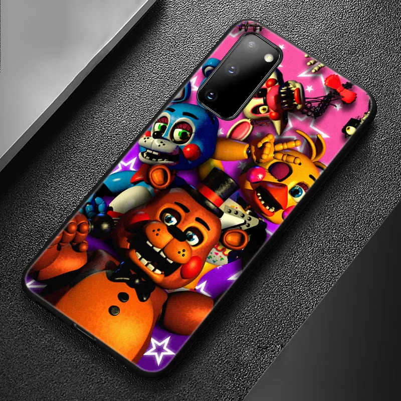 Fnaf Animatronics пять ночей чехол для Samsung Galaxy S22 S21 Ultra S20 FE S8 S9 S10E S10 Plus Lite A9 2018 черный