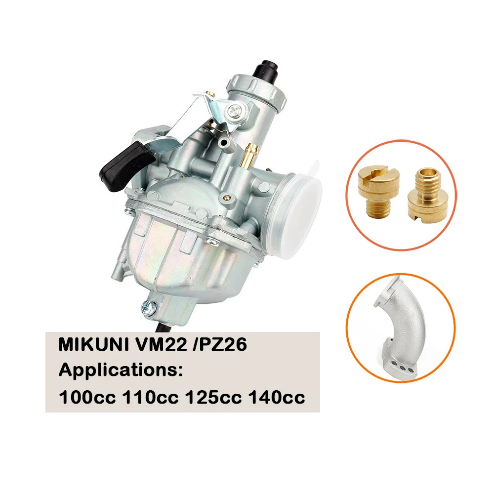 

PZ26 VM22 Carburetor Carb For MIKUNI 110cc 125cc 140cc 160 cc Predator GX200 196cc Dirt Pit Bike SSR YCF Go Kart
