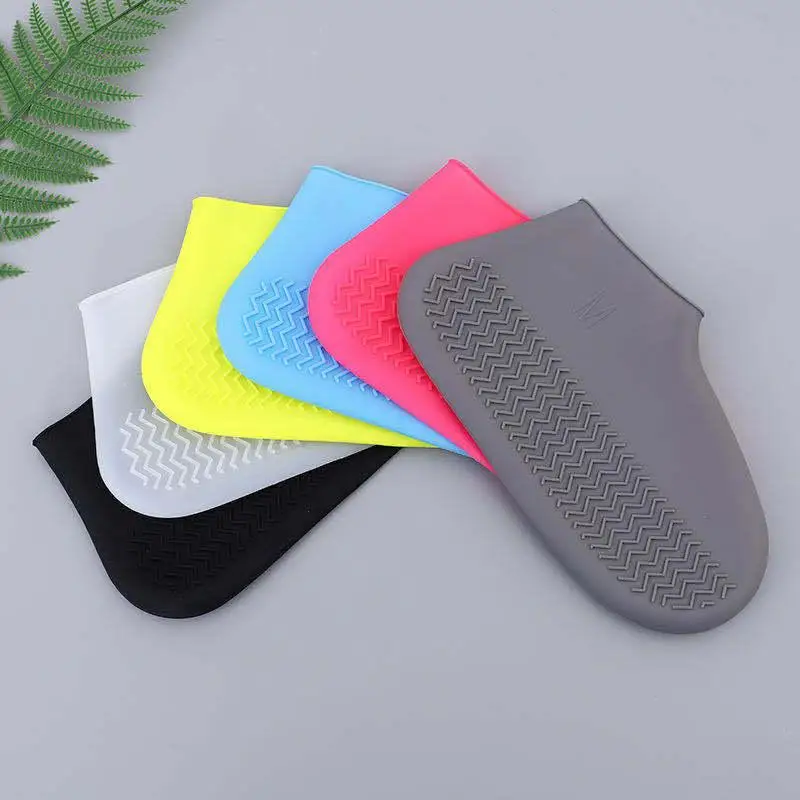 Thickened Shoe Cover Waterproof Shoes Cover rain day Polyester ShoesClear Foot Cover Non-slip Stylish Reuse Shoe Accessories