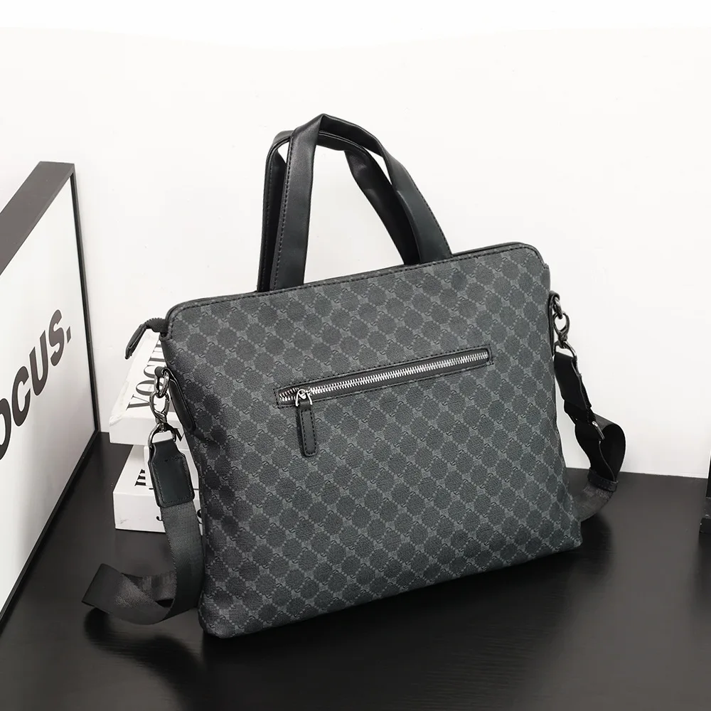 2024 новая корейская версия офисная мужская сумка на одно плечо клетчатый модный