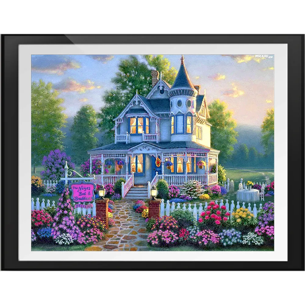

00083Ann-Tulip diy Цифровая масляная живопись, картина маслом, акриловая Цветочная живопись, взрыв, ручная работа, пейзаж, живопись