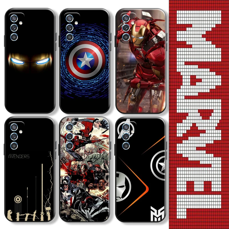 

Marvel Avengers Iron Man For Huawei P20 P30 Lite Pro Phone Case Protect Coque Carcasa Black Silicone Cover Funda Liquid Silicon