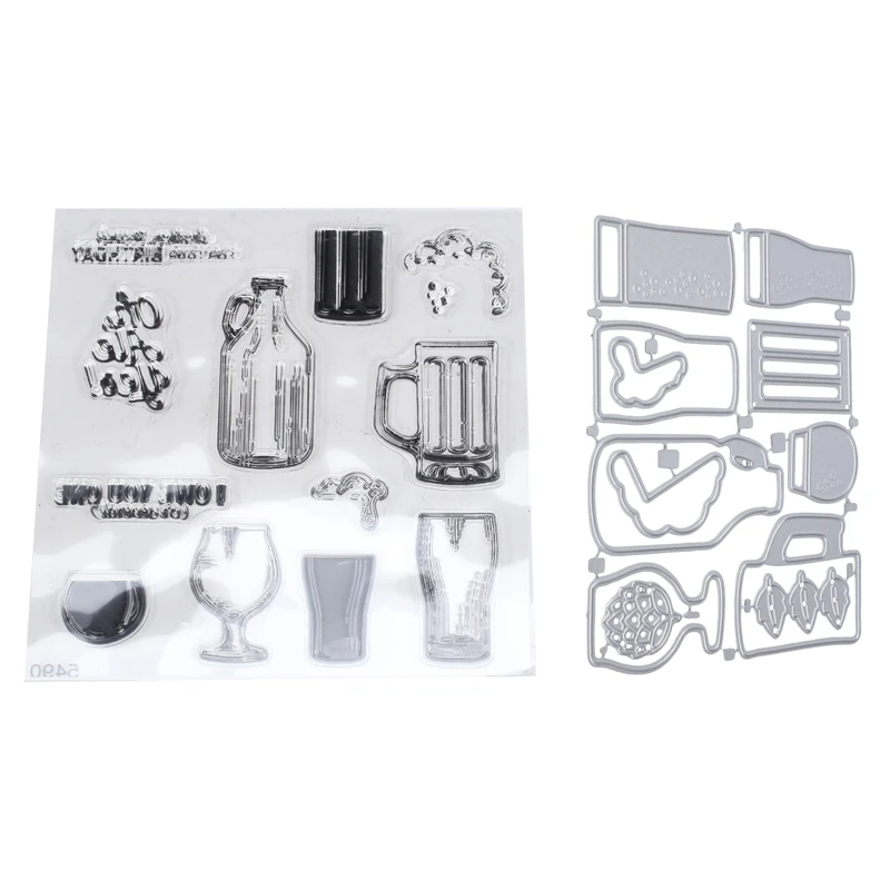 

1 Set Stamps And Dies For Card Making DIY Scrapbooking Arts Supplies Metal Cutting Dies (5490)