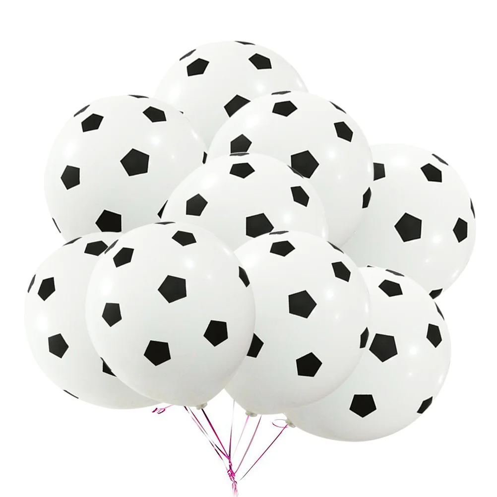 

20Pcs 12Inch Party Balloon Soccer Latex Rubber Balloons for Decoration 3g (Football Pattern)