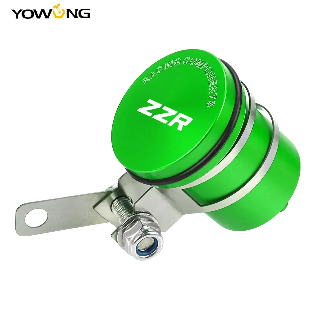 

For KAWASAKI ZZR 1400 1200 1100 600 Aluminum Motorcycle Rear Brake Pump Fluid Tank Reservoir Clutch tank Oil Cup ZZR1400 ZZR1100