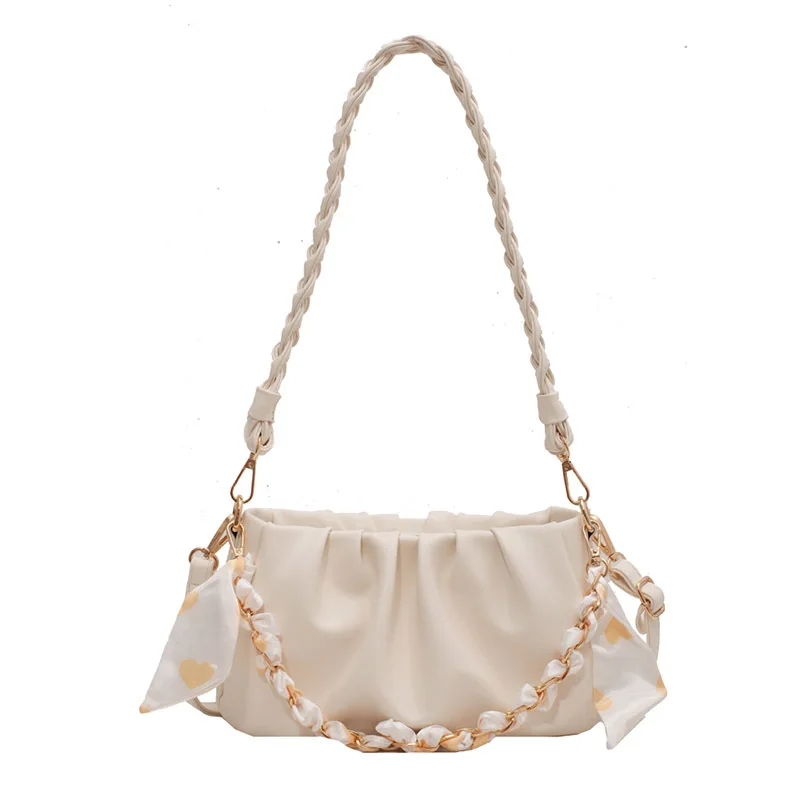 Белая женская нишевая сумка на одно плечо новинка 2023 сумка-мессенджер с