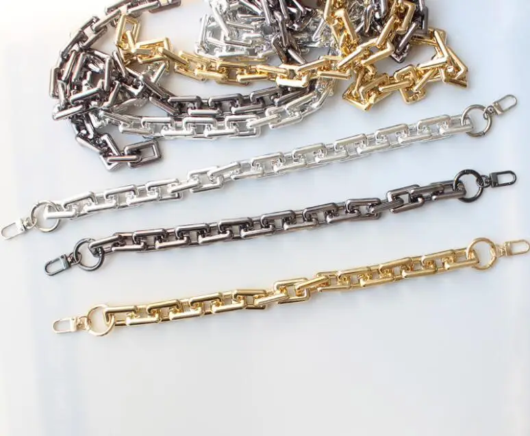 Wholesale 10PCS 20cm 25cm 30cm Doctor Metal Bag Frame Handle For Bag Handbag DIY Sewing Aluminum pipe hinge