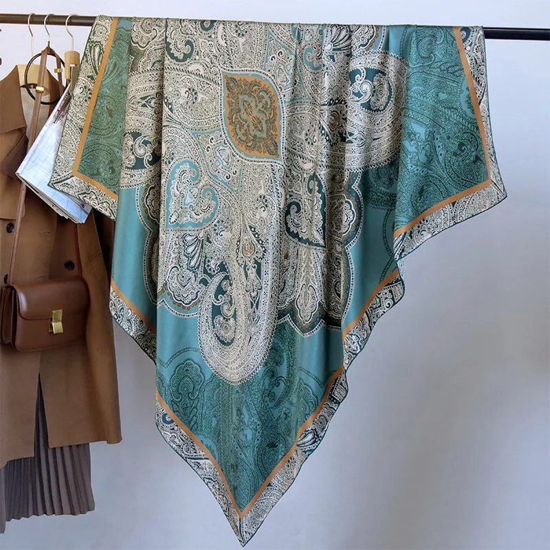 Элитный Элегантный женский изысканный принт из Шри-Ланки 18 мм простой атласный