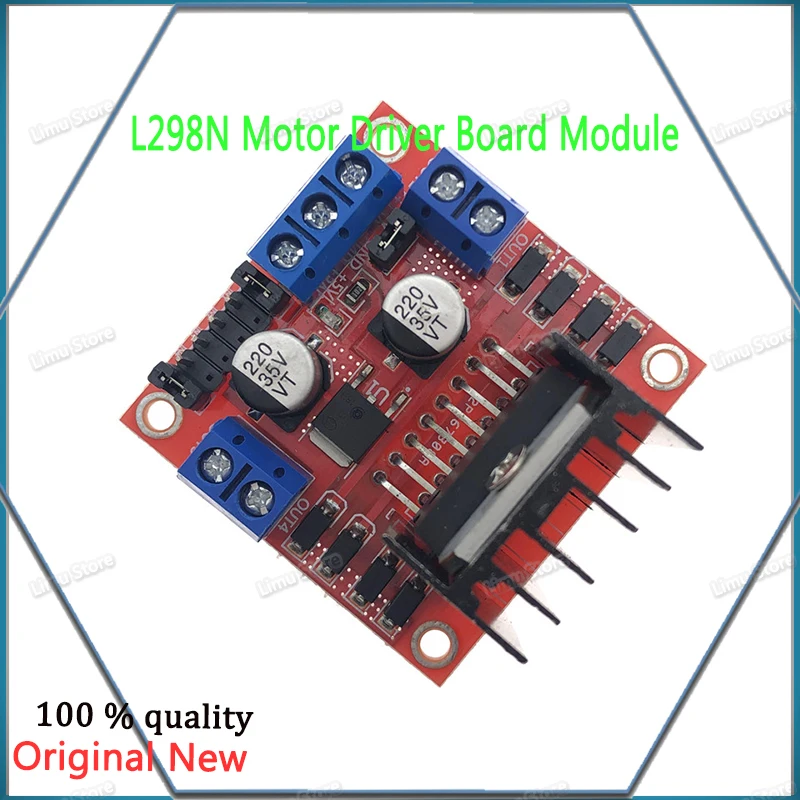 1 шт./лот! Плата контроллера драйвера двигателя L298N модуль L298 для Arduino Dual H Bridge