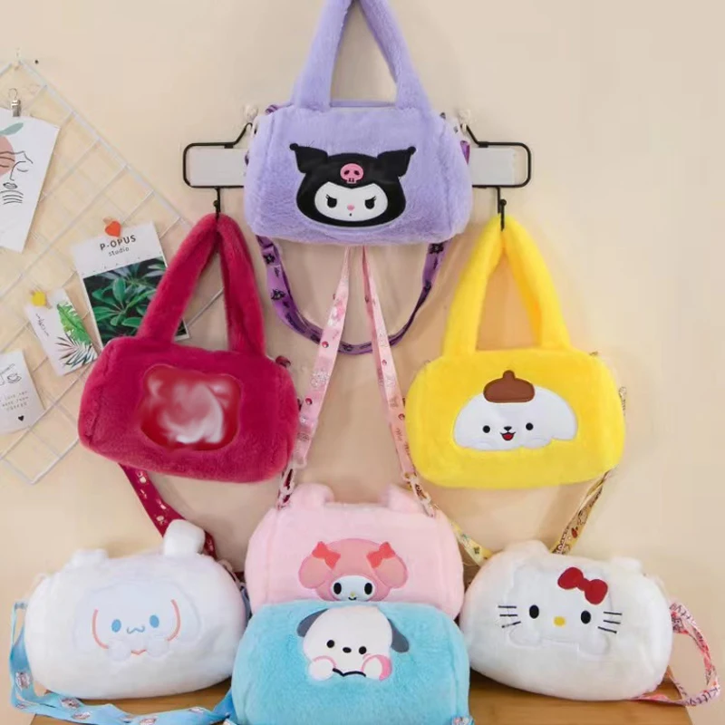 

Kawaii аниме милая Sanrioed мультфильм прямоугольная сумка женская сумка через плечо Kuromi Cinnamoroll Kittys My Melody Диагональная Сумка