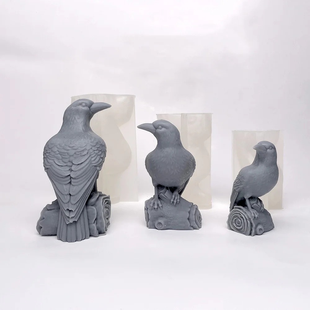 Маленькая ветка ворона силиконовая форма для свечей DIY ароматерапия гипсовое