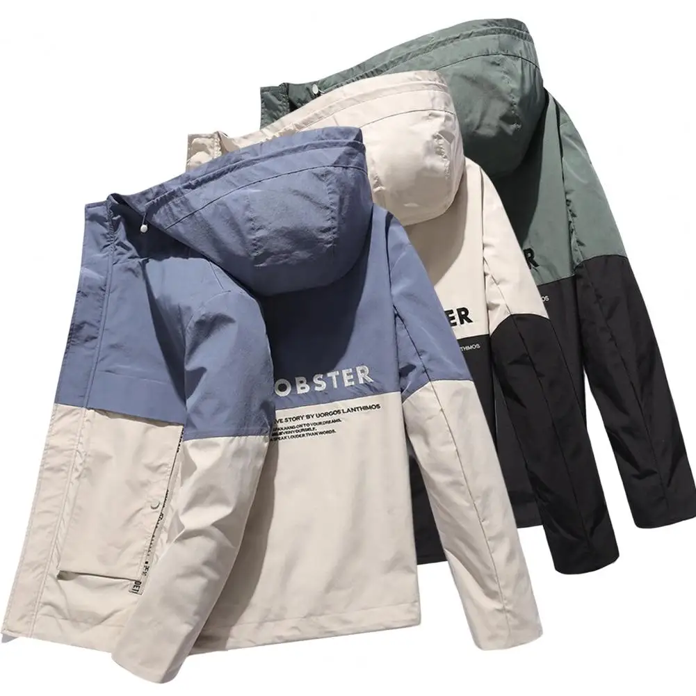 

Универсальная зимняя мужская куртка с капюшоном, с надписью