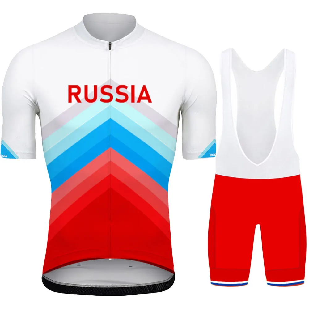 

Костюм национальной сборной России 2023, мужской комплект из Джерси для велоспорта, летняя одежда для велоспорта, костюм из рубашки для дорож...