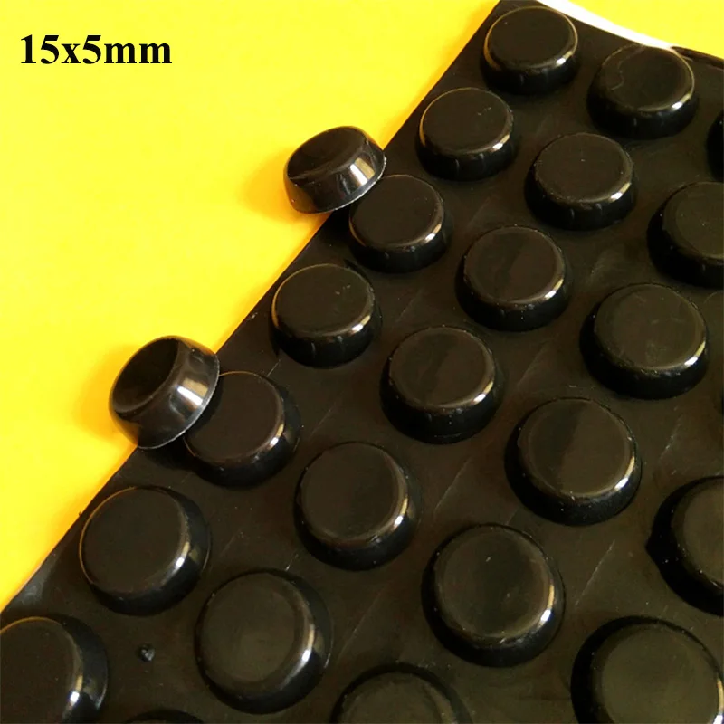 

49 шт./98 шт., силиконовые самоклеящиеся бамперы для шкафа, 15 Х5 мм