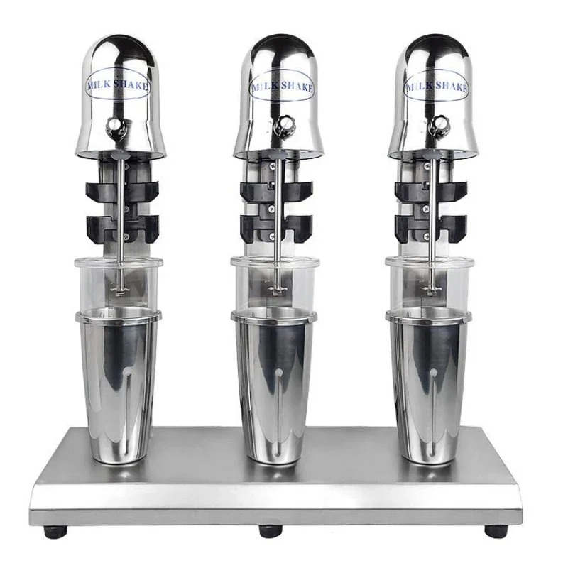 Коммерческий трехголовочный электрический шейкер-миксер из нержавеющей стали