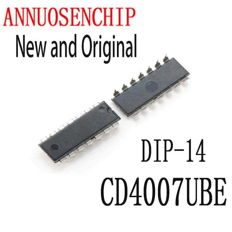 10 шт. Новый и оригинальный DIP14 CD4007 DIP CD4007BE DIP-14 CD4007U CD4007UBE