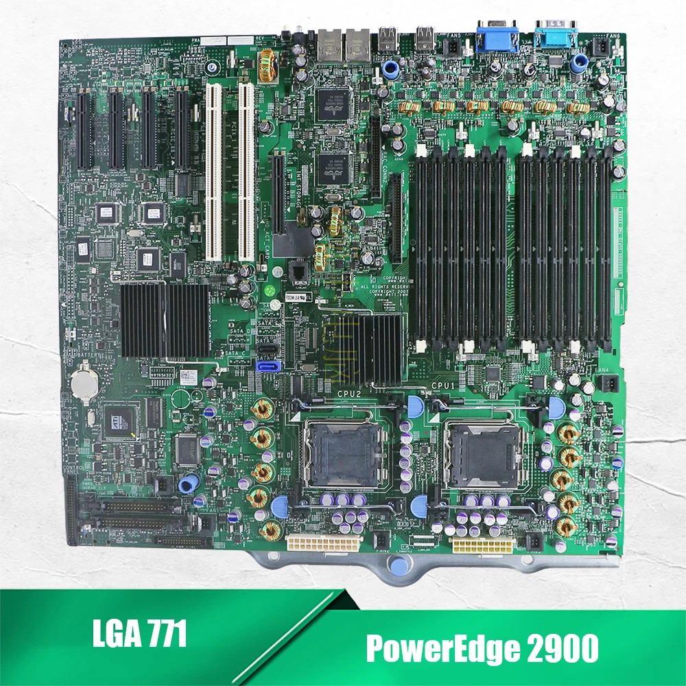 

For DELL YM158 TM757 0YM158 0TM757 LGA771 DDR3 High Quality Dual Core Server Motherboard PowerEdge 2900 Pre-Shipment Test