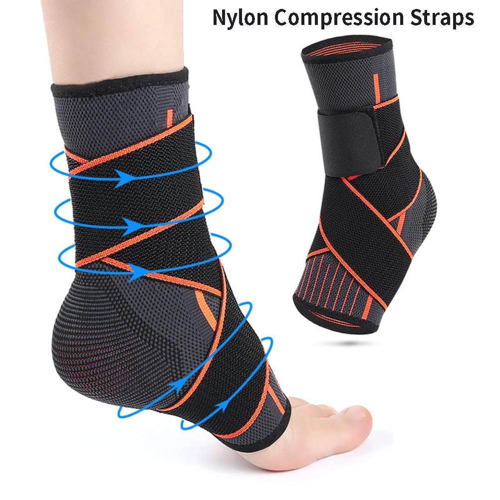 

1Pcs Protective Football Ankle Support Basketball Ankle Brace Compression Nylon Strap Belt Cycling Running Ankle Protector
