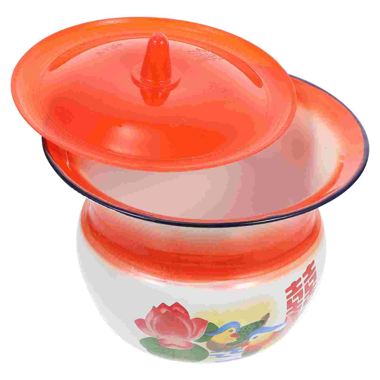 

Retro Old-fashioned Urinal Decorative Child Urinal Spittoon Pot with Cover