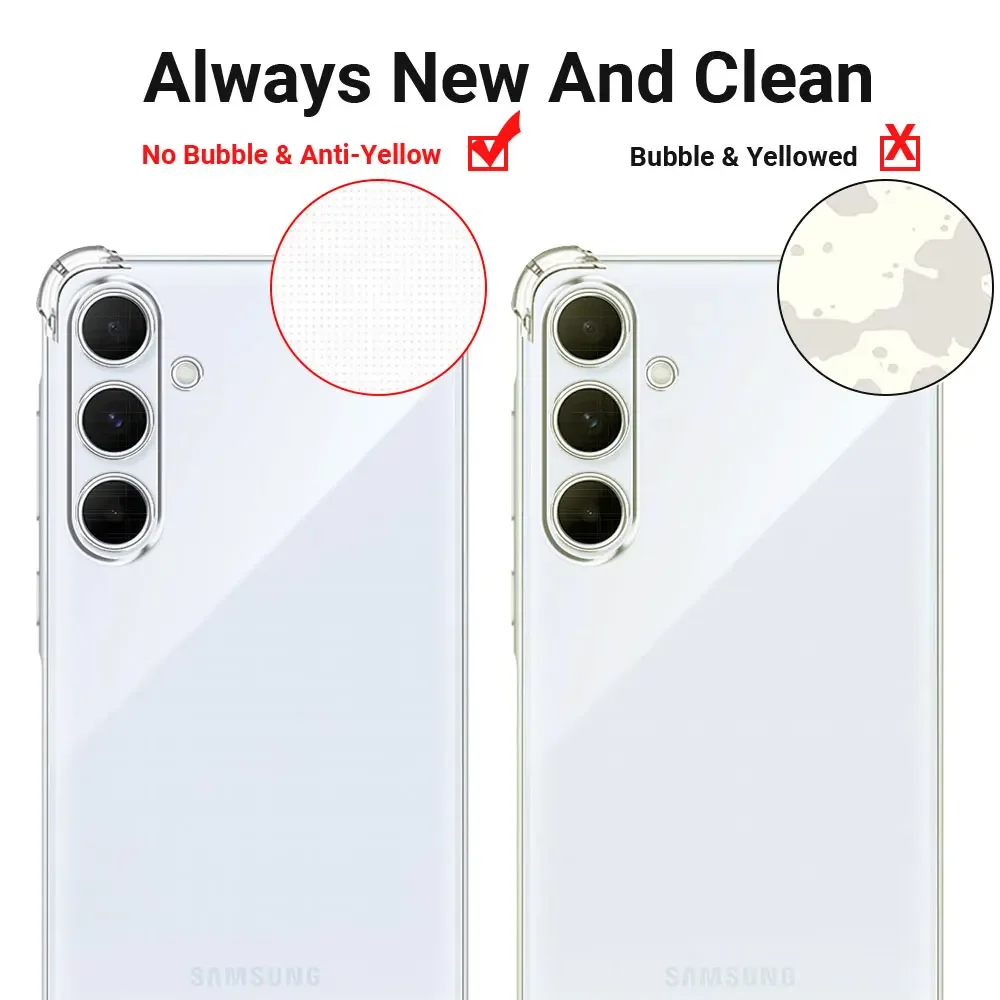 Противоударный чехол из ТПУ с подушкой безопасности для Samsung M15 5G M156B телефона Galaxy