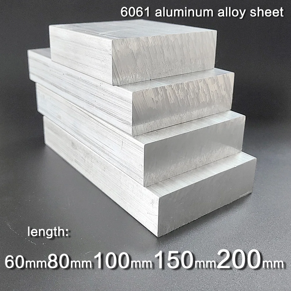 Толщина 20 25 30 мм Ширина 40 50 60 80 100 6061 плоский стержень из алюминиевого сплава длина