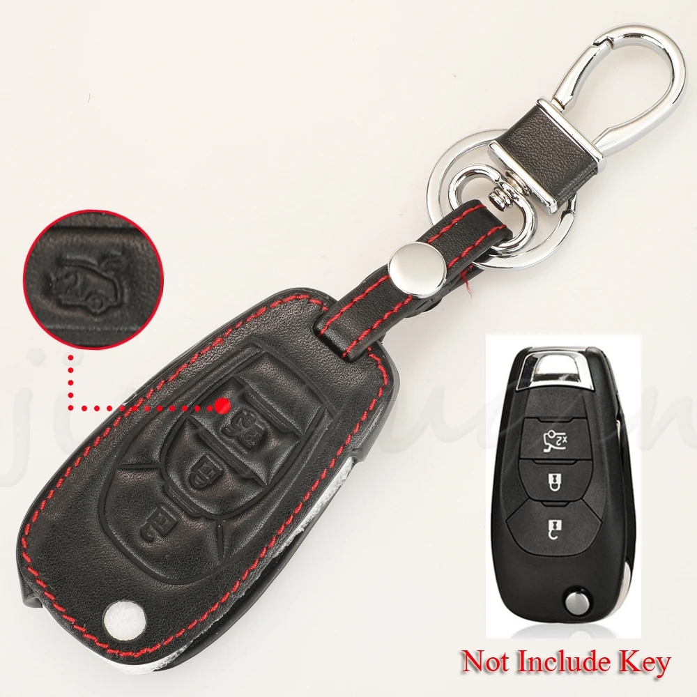 Jingyuqin 3 кнопки дистанционного ключа автомобиля кожаный защитный чехол для Chevrolet