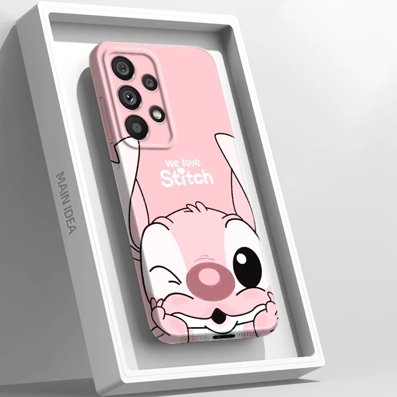 

Disney Lilo & Stitch Cute Art Film Phone Case For Samsung A73 A54 A53 A34 A32 A23 A22 A21 A14 A13 A12 A04 5G Feilin Hard Cover