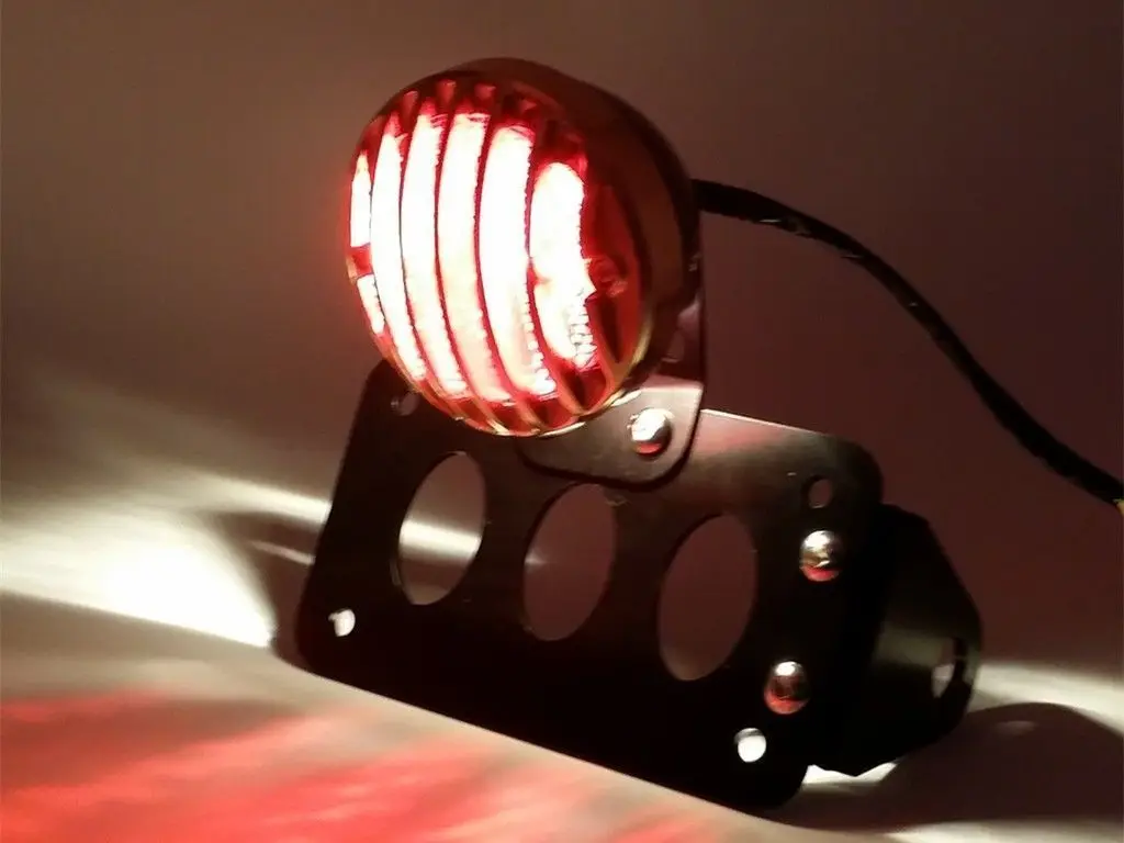Gold Vintage Invader Grill Side Tail Light Cruiser Bobber Rat Retro CB Old VT XL |