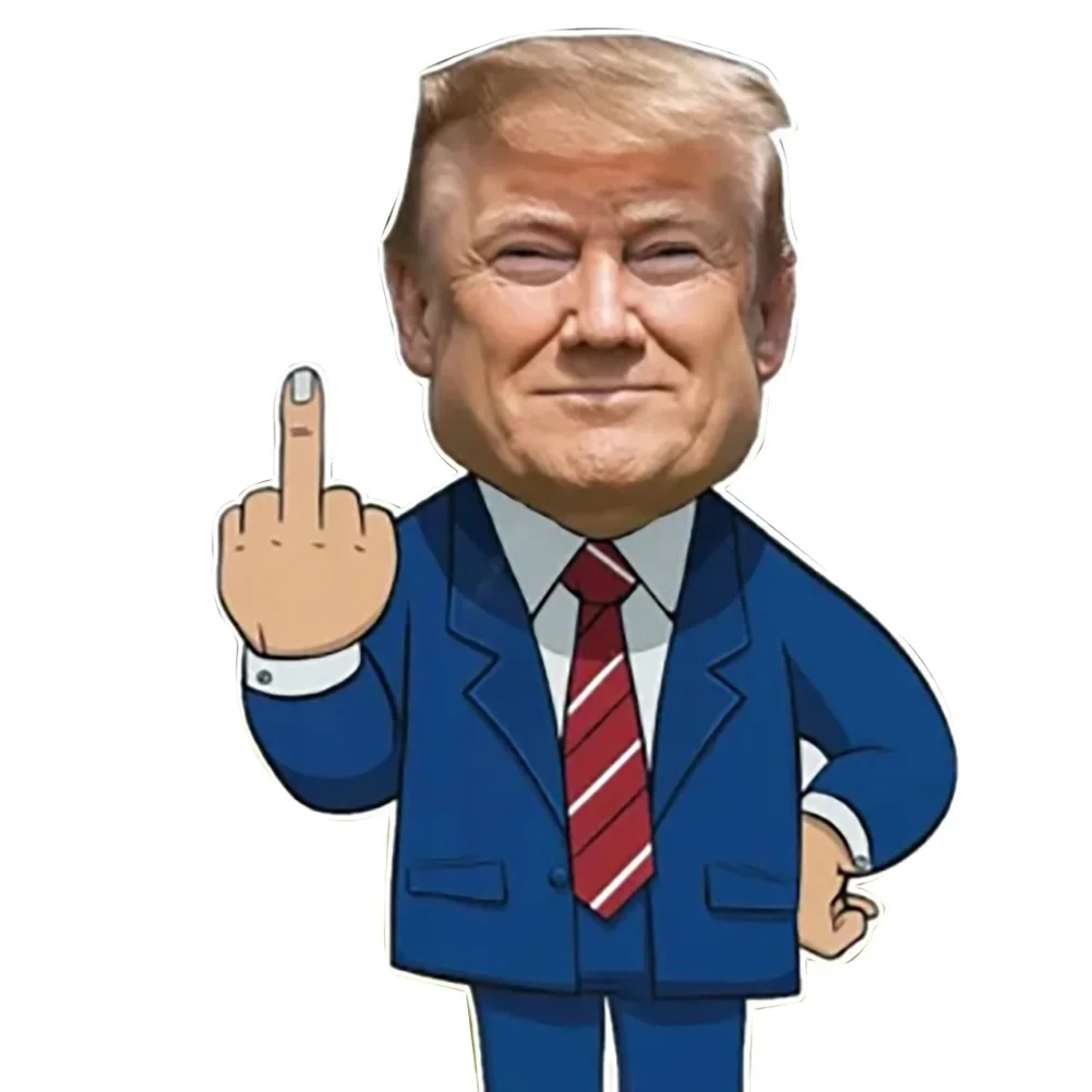 12x6-дюймовый знак для двора Трампа на средний палец забавный газона уличный декор