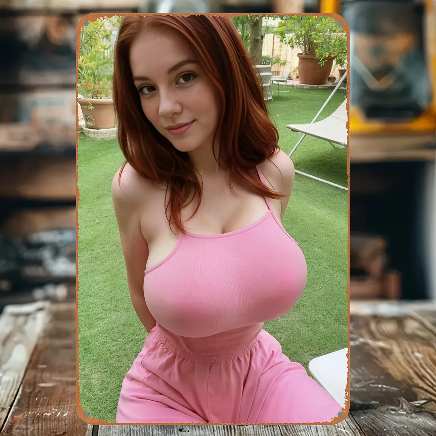 

Металлическая вывеска HELLOYOUNG "Блондинка"