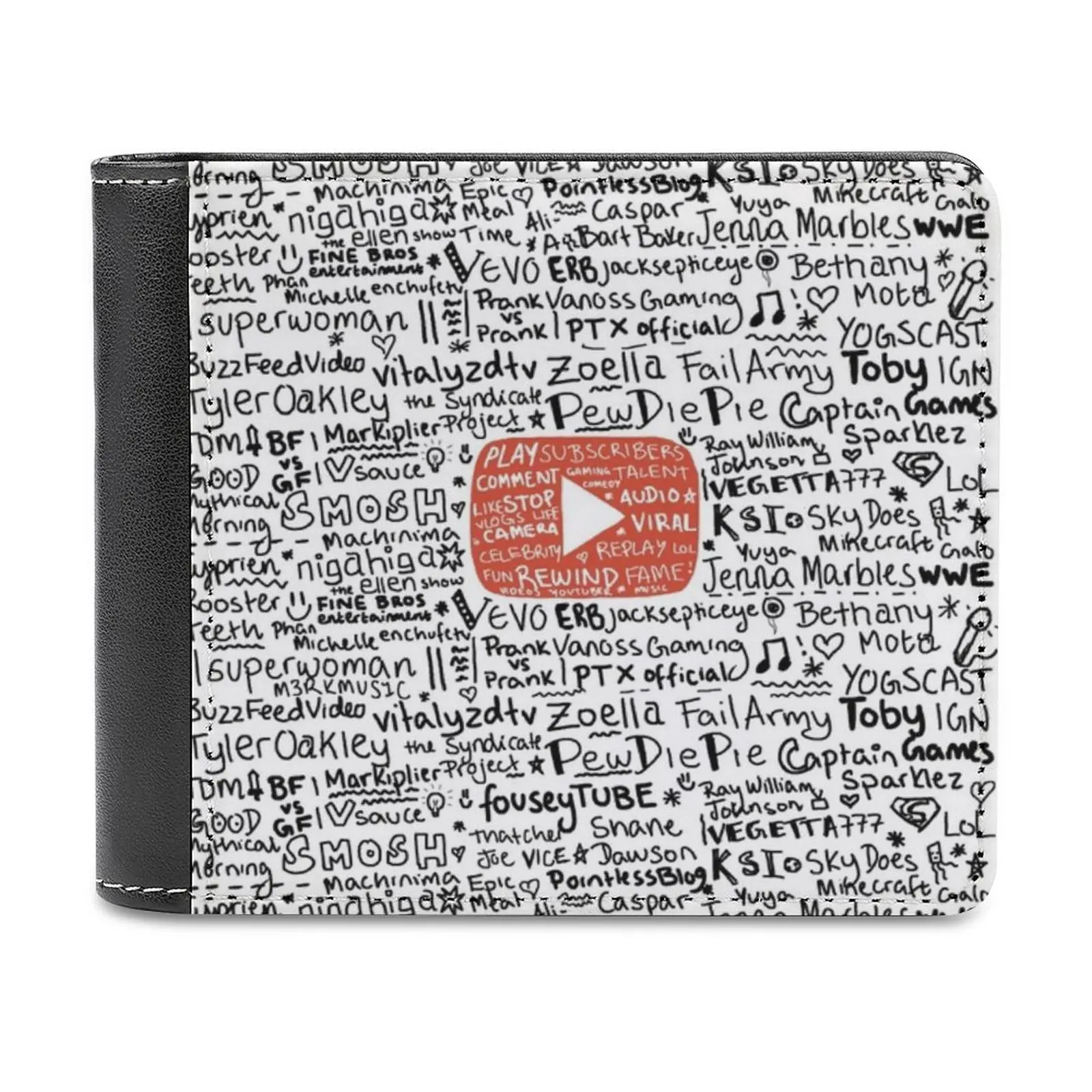 

Персонализированные кошельки Youtube, мужские высококачественные искусственные кошельки, роскошный мужской подарок, Youtube Youtuber, мобильный теле...