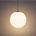 Современные стеклянные шаровые подвесные светильники подвесные лампы с белыми глобусами, декоративное освещение для бара, ресторана, спальни, Подвесная лампа