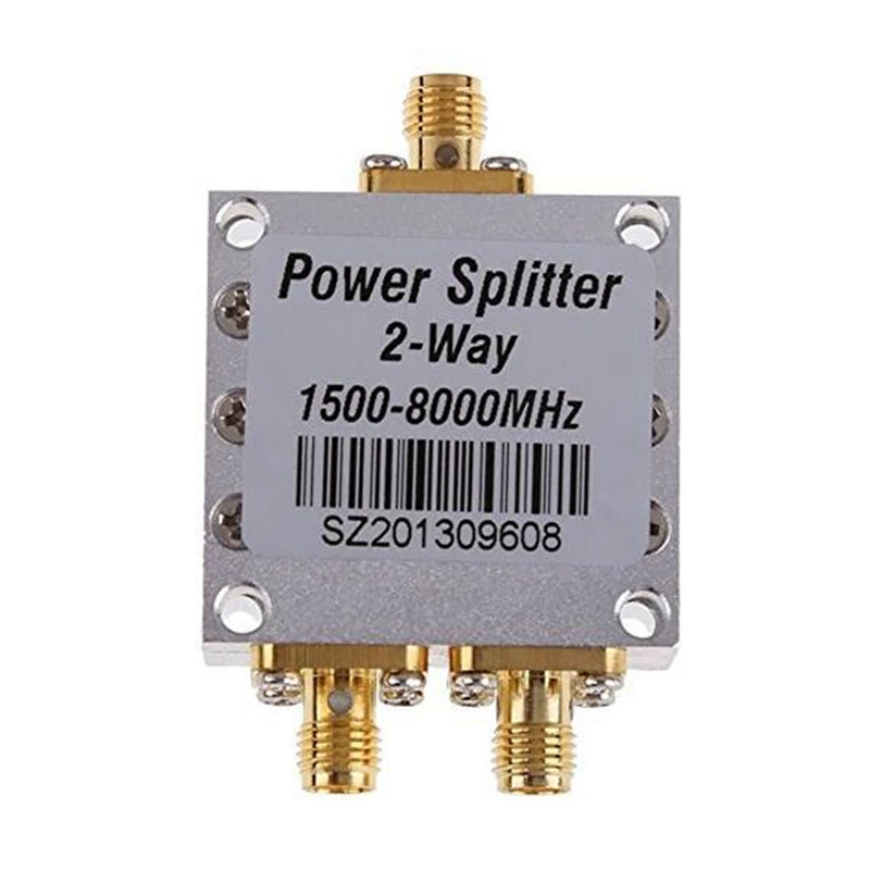 New 2 Way SMA Power Splitter SMA Female 8G Power Divider 1500Mhz-8000Mhz Signal Cable Splitter Female Divider