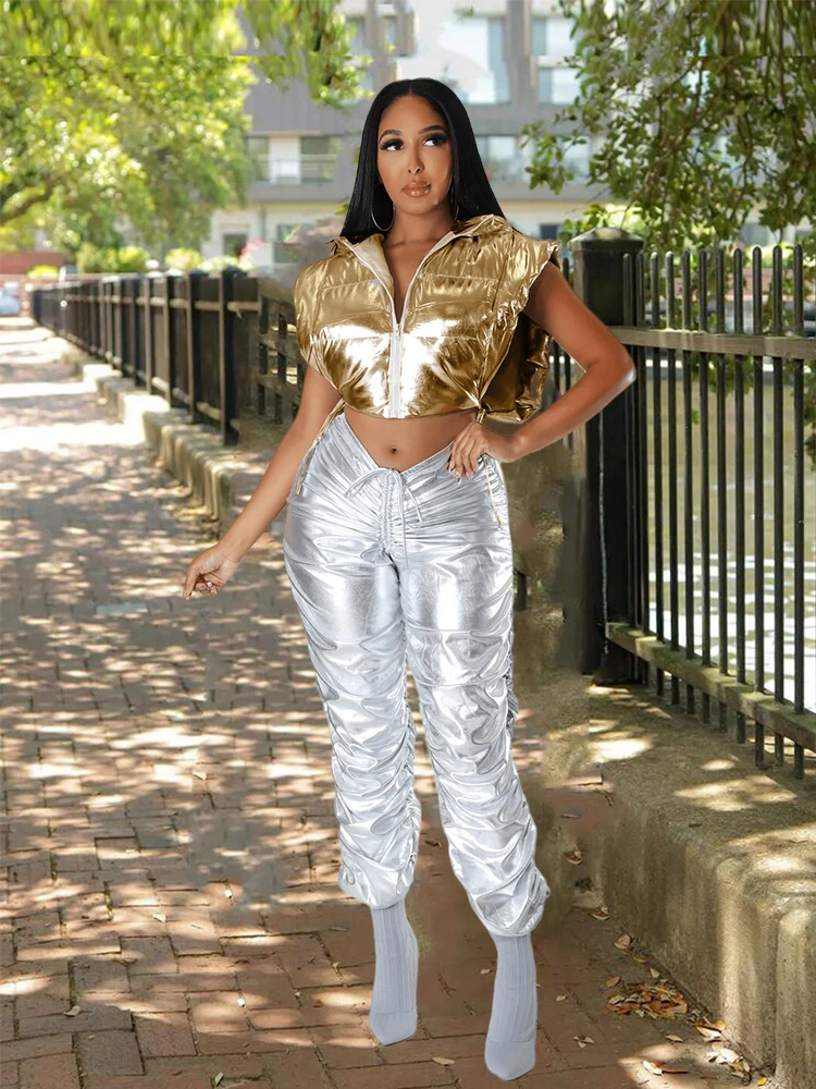 

Новинка, верхняя одежда, зимнее пальто для женщин, жилет для ночного клуба, сексуальный короткий хлопковый жилет с подогревом, толстовка, оп...