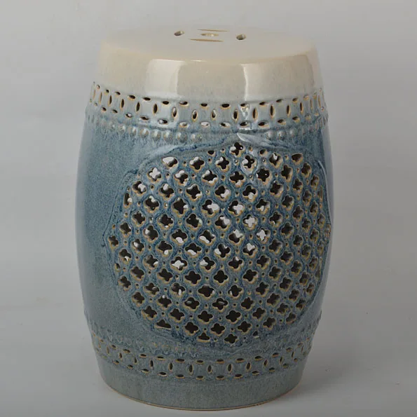 Керамический табурет Jingdezhen цветной Глазурованный керамический с цветами сливы