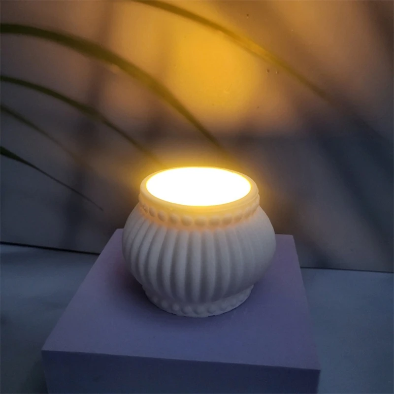 Силиконовая форма для подсвечника гипсовая подставка свечей ювелирных изделий