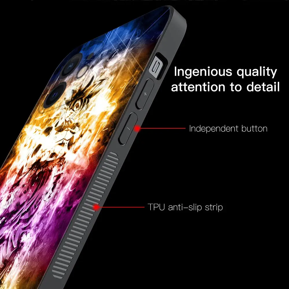 Чехол для Apple iPhone 13 12 11 Pro Max Mini XS XR X 7 8 6 6S Plus 5 цветов 2020 чехол с аниме Драконий жемчуг