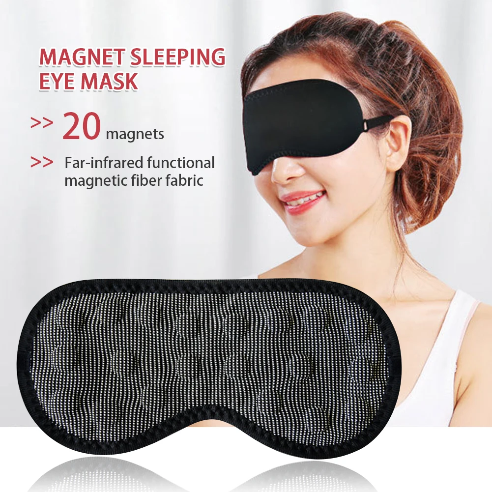 

Far Infrared Magnetic Sleeping Eye Mask Goggles Shadow Cover Adjustable Travel Portable Sleep Eye Mask Blindfold Health care