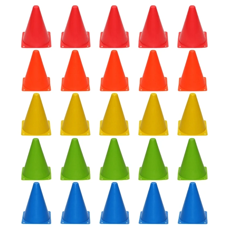 

5Pcs 7cm Football Traffic Marker Cones Set for Basketball, Indoor & Outdoor Game