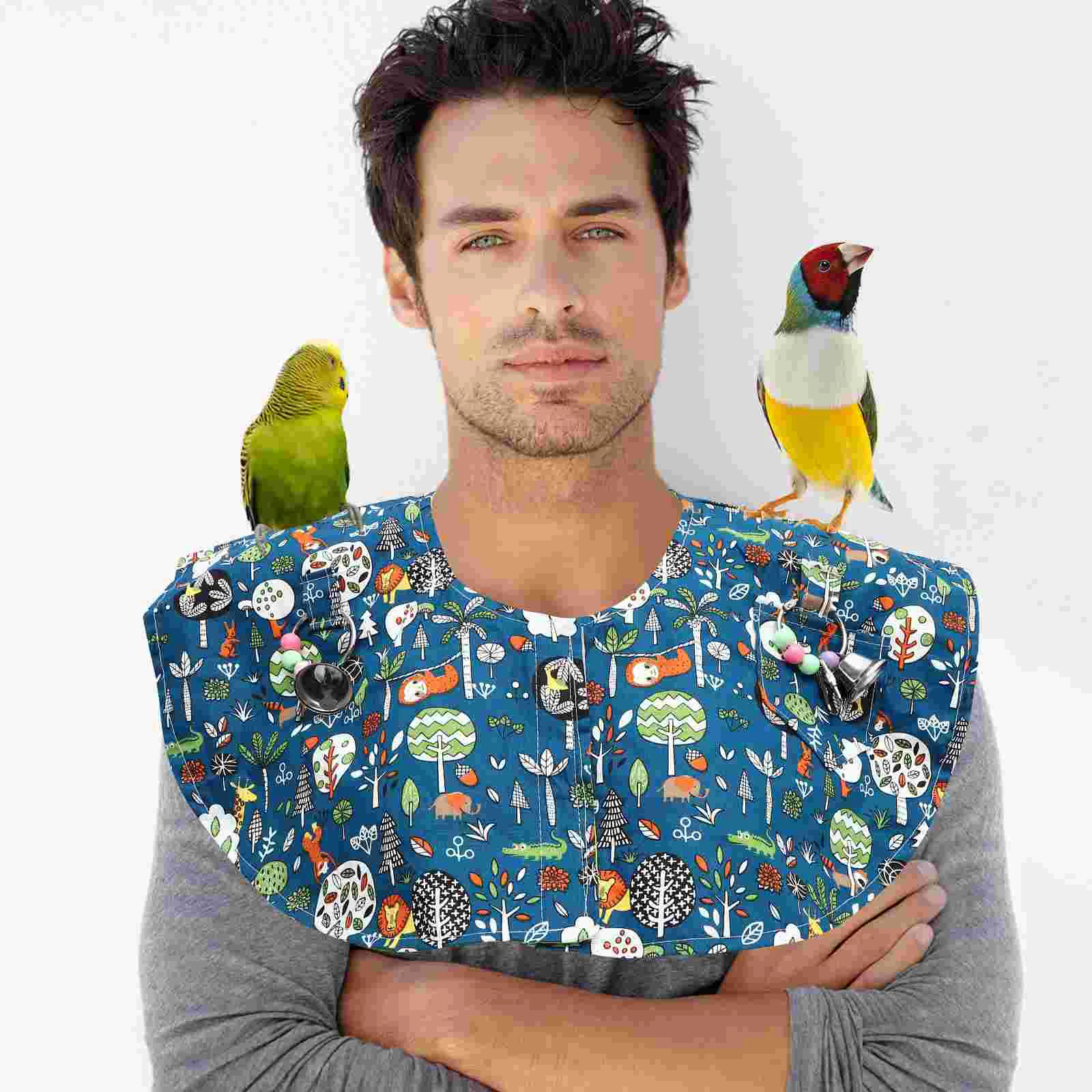 

Bird Shoulder Protector Cape Parrot Clothing Shawl Guard Parrots Diaper Training Pad