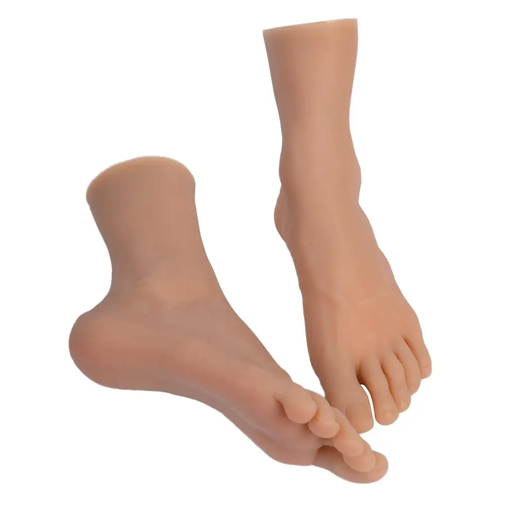 1 пара мужских мягких носков Lifesize ноги манекена для тренировок