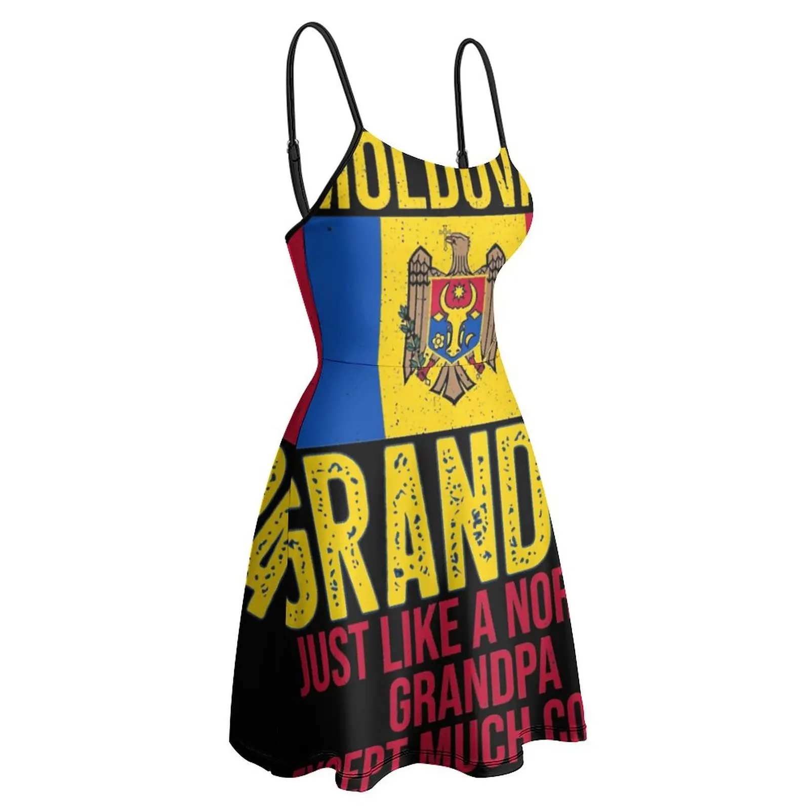 Молдавский дедушка Ангорский флаг на День отца женское платье бретельках Милая