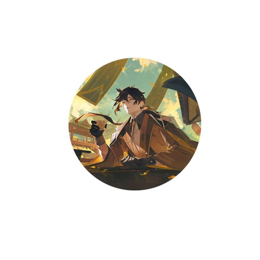 Игра Genshin Impact Liyue Harbor Vago Mundo Zhongli Косплей Костюм Значок Булавка SPTE Жесть Брошь Опора