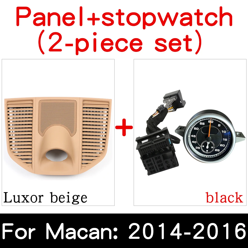 

Автомобильный секундомер, компас для Porsche Macan 95B, часы 2014-2023, хроно-крышка прибора, обновление, модифицированные аксессуары для интерьера